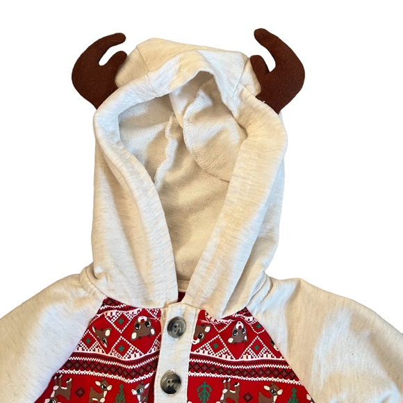 Rudolph the Red Nosed Reindeer Infant Bodysuit Outfit  Sz 6mo - Picture 7 of 12
